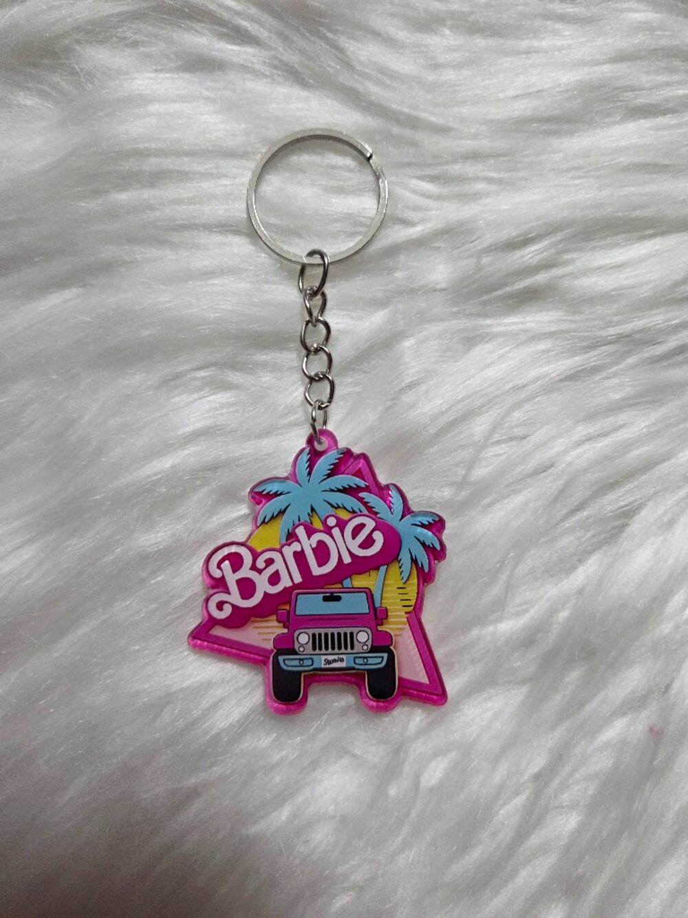 Barbie Jeep Keychain
